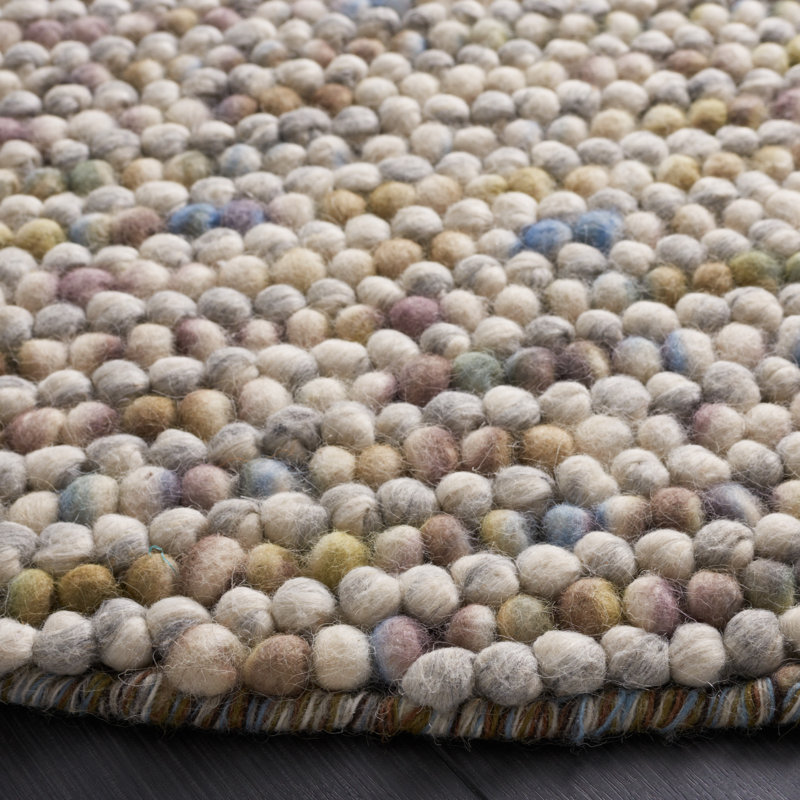 Elle Area Rug in Ivory / Multi, Round 8'