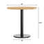 Plateau de table rond en bois massif de 30 po avec base de salle à manger de 18 po-948068902-948069848-948069851