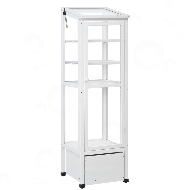 Banc de rempotage avec boîte de rangement mobile et tablettes réglables, Blanc