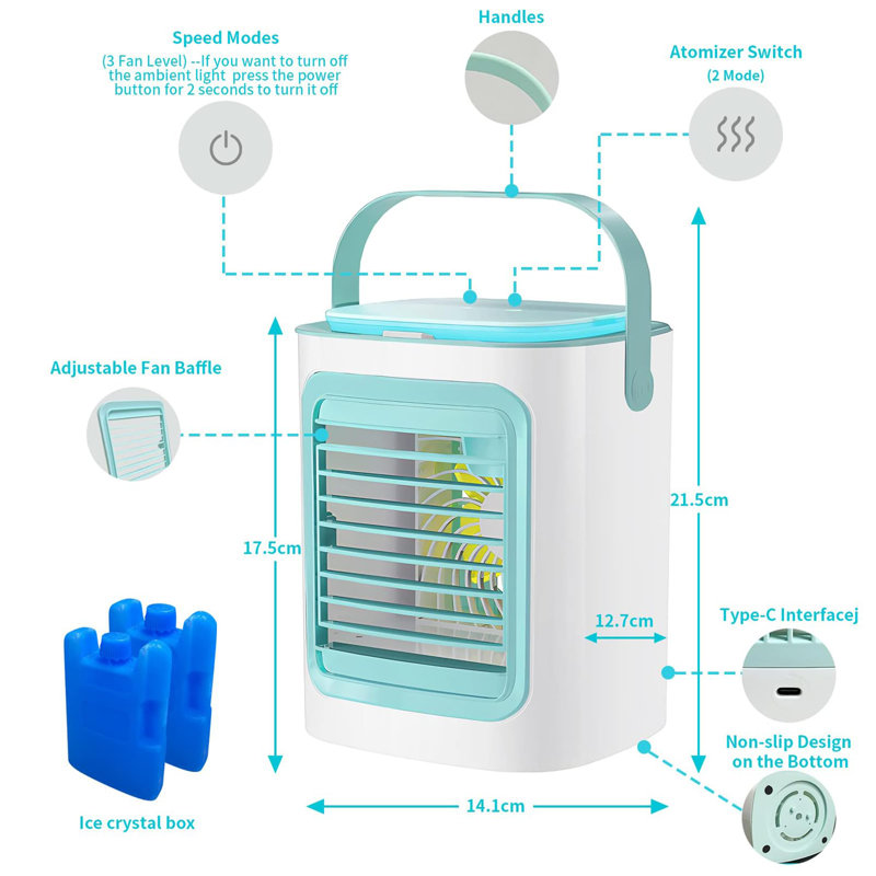 Luch 17.5cm Personal Fan Fan