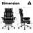 Aero Big and Tall Ergonomic Gaming & Executive Office Chair with Footrest, Pocket Spring Cushion, Reclining, 400 lb Capacity, PU Leather-456038425-456038405