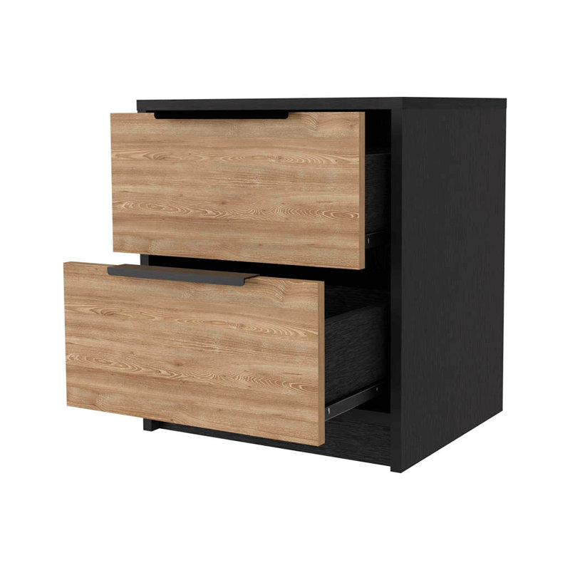 Nightstand, Two Large Drawers