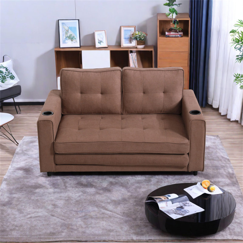 Full / Double 55'' Upholstered Futon