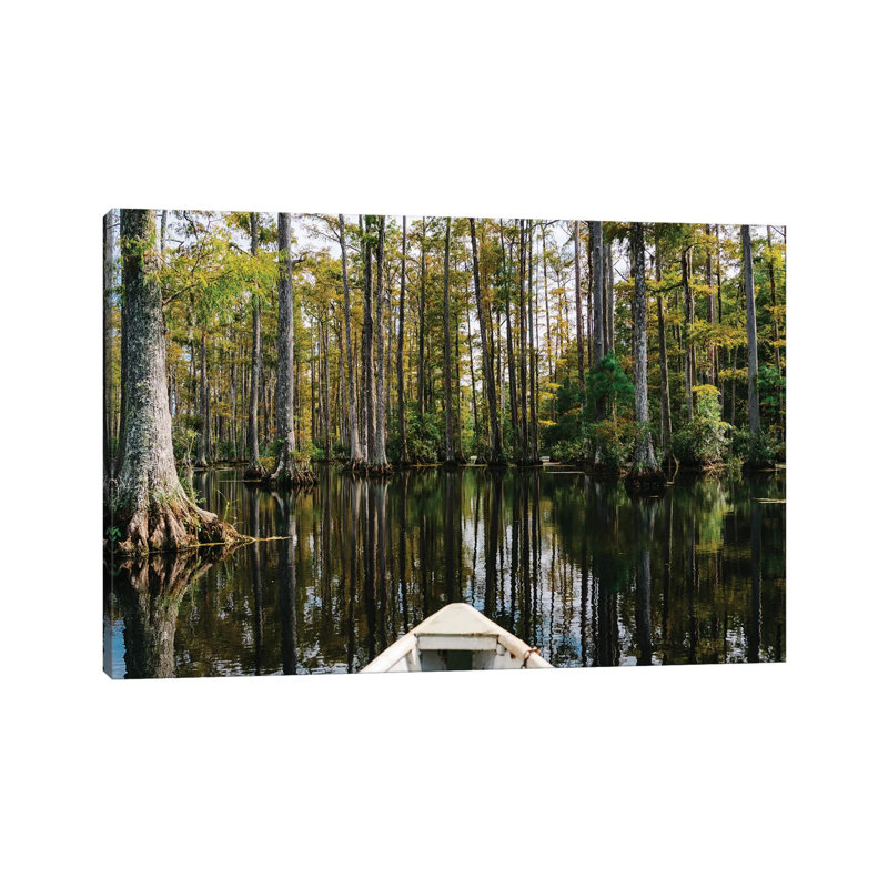 Charleston Cypress Gardens Boat III by Bethany Young - Print on Canvas, Wrapped Canvas, 66.04cm H x 101.6cm W x 1.91cm D