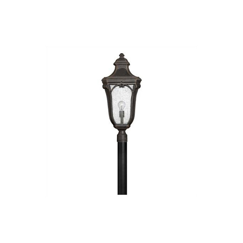 Trafalgar Outdoor 3-Light Lantern Head, Incandescent, Museum Black, No