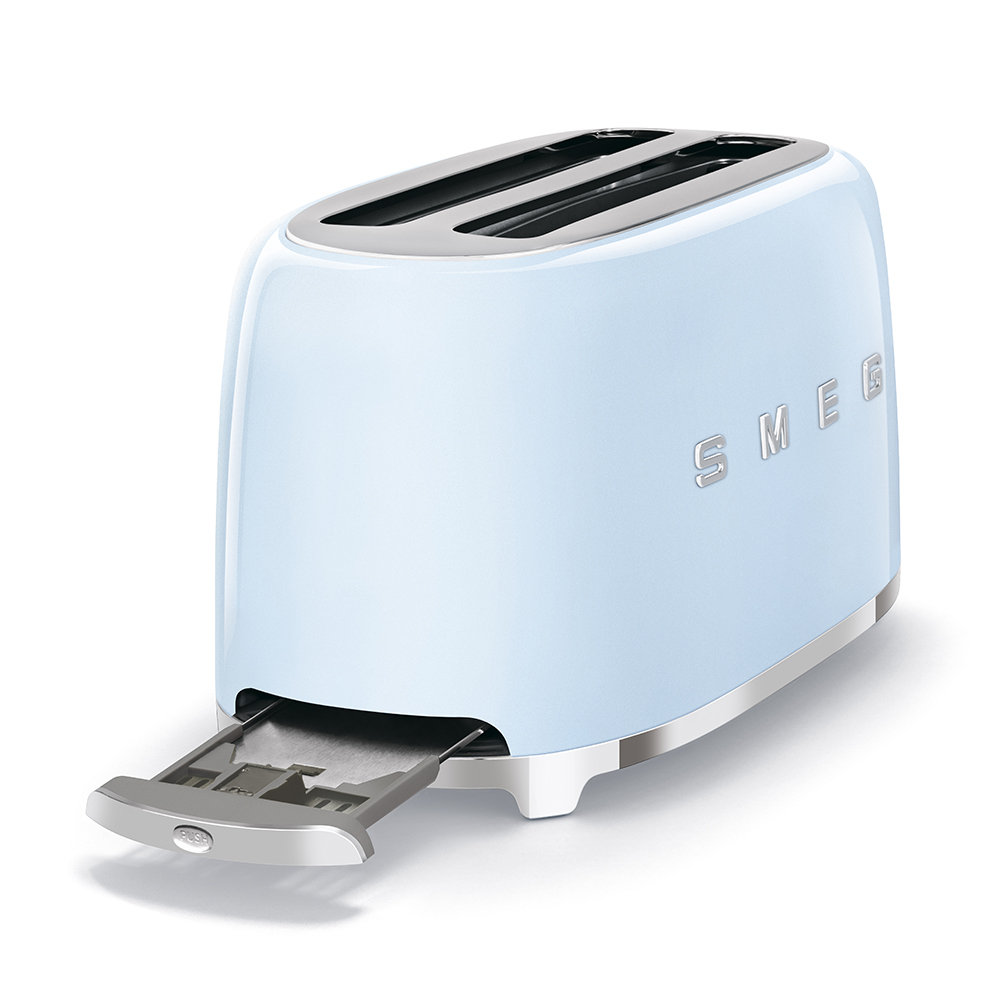 SMEG 50s Style 4-Slice Toaster, Pastel Blue