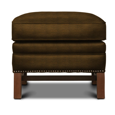 Antoinette Leather Ottoman