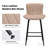 Upholstered 27" Counter Stool With Metal Frame-922861235