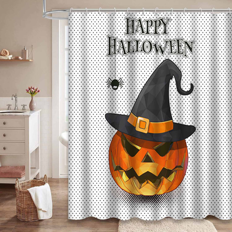 Rideau de douche Jack Lantern Witch, L 72 po x l 72 po