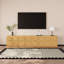 Meuble télé modulaire empilable avec meuble télé et console multimédia, aucun assemblage requis, bloc de meuble télé polyvalent, table de chevet, table de bout, 1 pièce