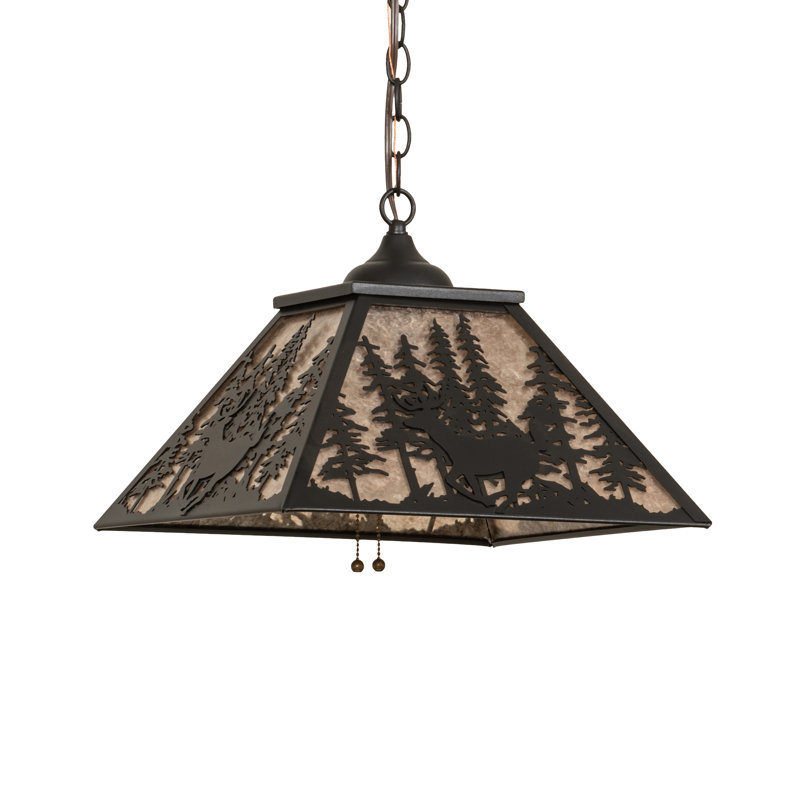 1 - Light Black/Beige Single Pendant