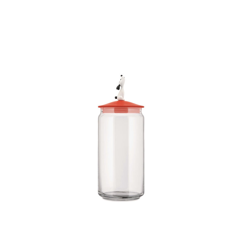 LulàJar Jar for Dog Food, Red Orange