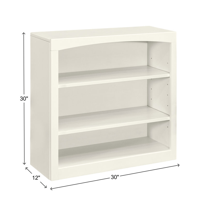 Bibliothèque classique Ossy, (3 tablettes) H 30 po x l 30 po x P 12 po, Lin blanc