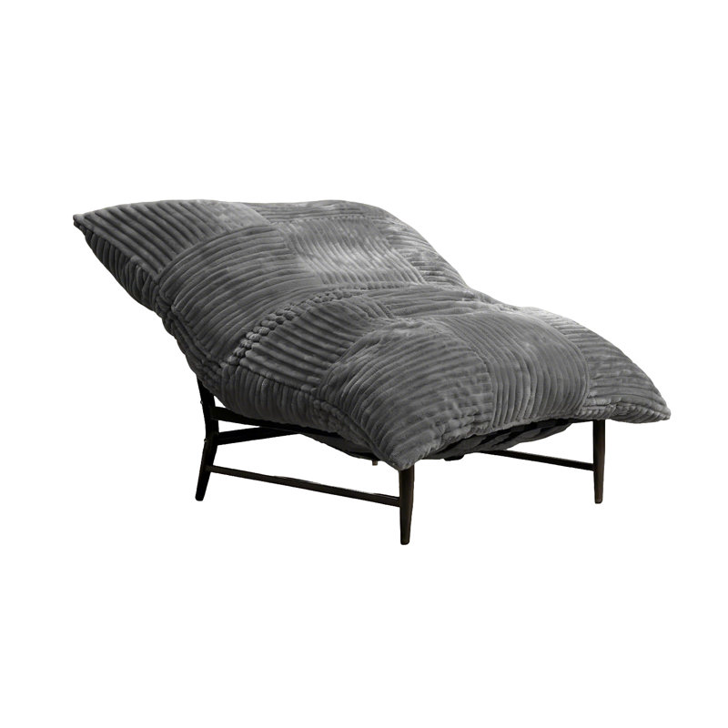 Fauteuil d'appoint moderne, méridienne géante avec base en métal robuste, sièges rembourrés confortables pour le salon, la salle de lecture