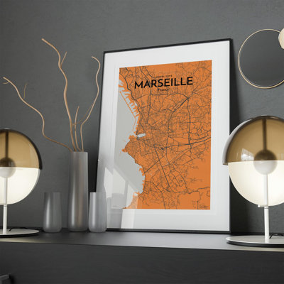 «Marseille City Map», impression