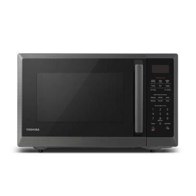 Four à micro-ondes de comptoir 1,2 pi³ TOSHIBA avec design élégant, capteur intelligent, 1 100 W, noir
