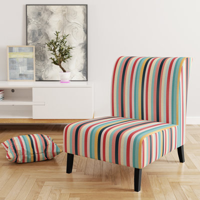 Fauteuil de chambre Boho Rainbow Stripes