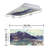 Landscape Classroom Fluorescent Light Covers for Ceiling Lights - For 2x4 Fixture - by Octo Lights