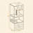 Kimmel 58" Cat Condo with Litter Box Enclosure and Elevated Bowls-1962363726
