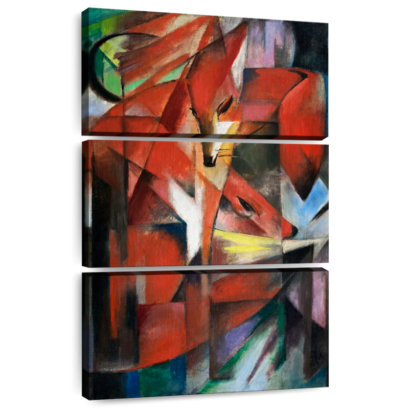 Brampt The Foxes 1913, 32" H x 20" W