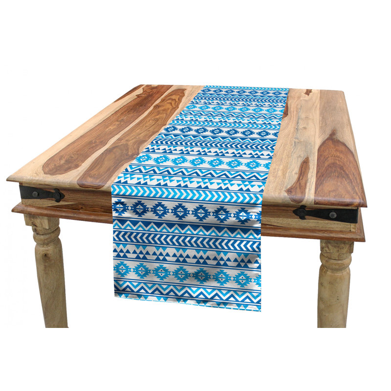 Geometric Table Runner, 120" x 16"