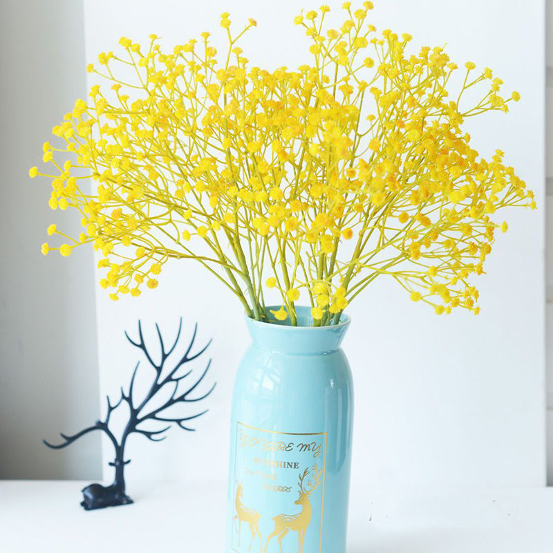 Arrangement floral Baby's Breath, Jaune, H 23,63 po x l 3,9 po x P 3,9 po
