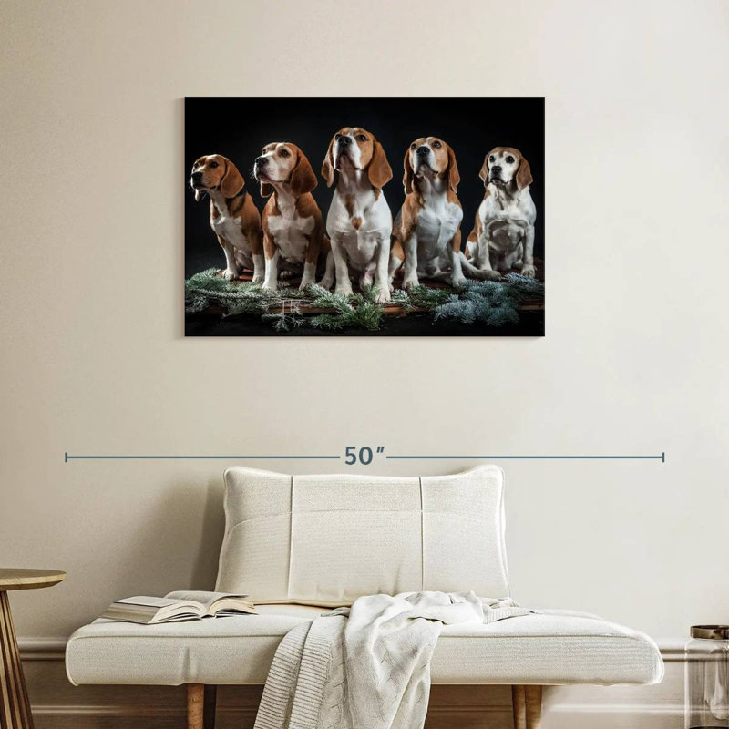 Beagle Squad, 24" H x 36" W