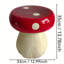 Tabouret de jardin extérieur en résine, tabouret surdimensionné à base de champignon surdimensionné de 13,8 pouces, tabouret d'intérieur de cour-119033062