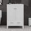 Meuble-lavabo de 24 pouces avec lavabo encastré intégré et armoire de rangement avec 2 portes et 1 tiroir-116653140