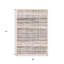 Tapis abstrait gris et brun 5 pi x 8 pi beige