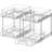 Matiah Plastic Cabinet Shelving Rack