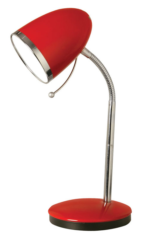 Reidar Metal Desk Lamp, Red