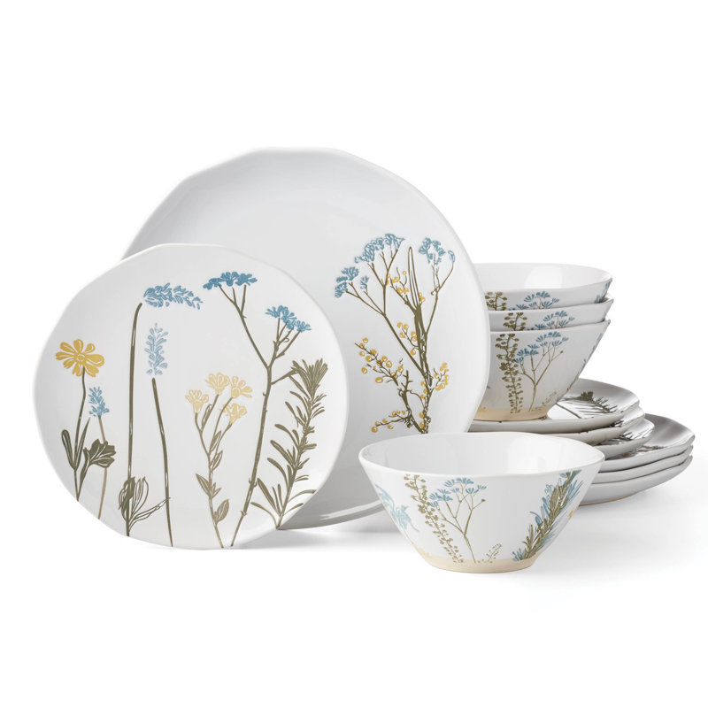 Wildflowers 12 - Piece Dinnerware Set