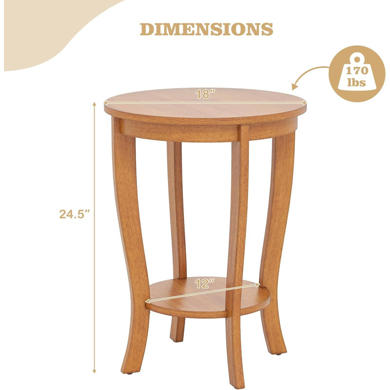 Ensemble de 2 tables de bout en bois