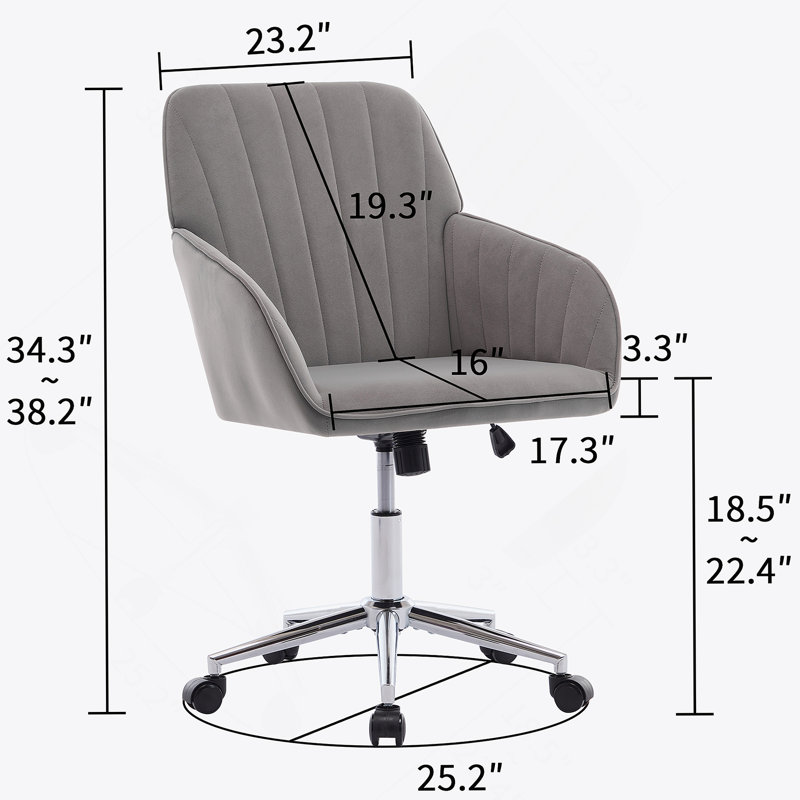 Fauteuil de bureau réglable, chambre à coucher à domicile, fauteuil pivotant ergonomique, siège à dossier, confortable pour les longues séances