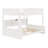 Wooden Bed Frame With Ladder, Guardrails,Storage Shelves And USB Ports-118155248