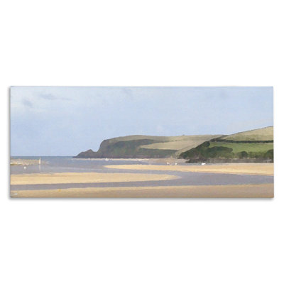 Art mural sur toile Sunlit Sands Beach par Noah Bay