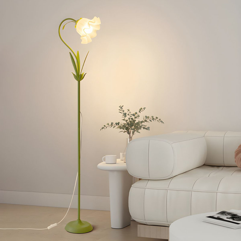 Mitzl 55'' Green Arched Floor Lamp