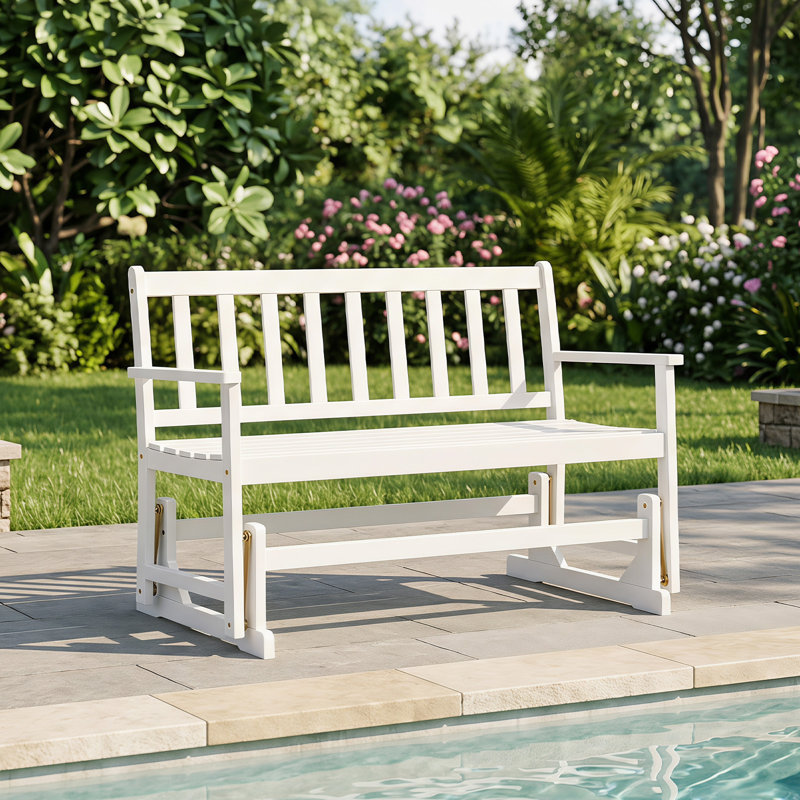 Banc oscillant en bois Geroline