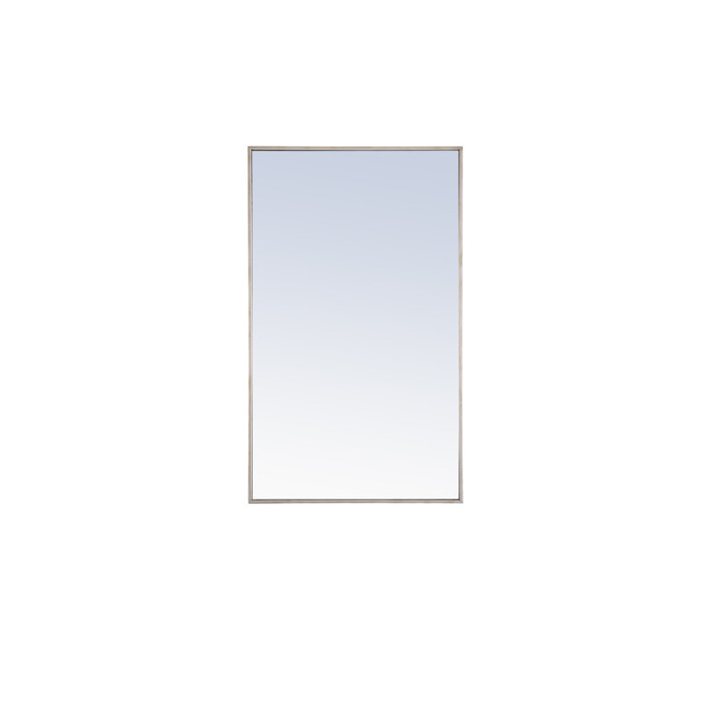 Miroir mural Sabine, 40 po x 24 po, Argent