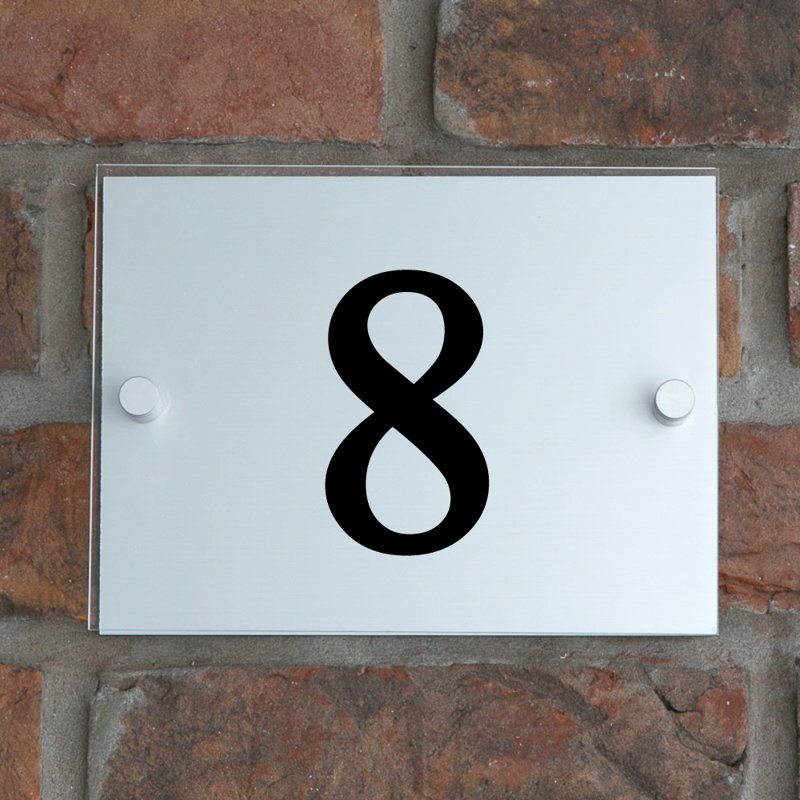 Champy 15cm H Plastic House Number, 8