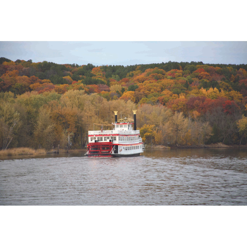Adhésif décoratif bateau fluvial II, 16 po x 24 po