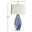 Blue/White Blown Glass Table Lamp