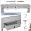 Console longue avec tiroirs et tablette Cervantez-1827839191