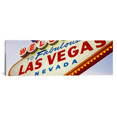 The Welcome to Fabulous Las Vegas Sign, Paradise, Clark County, Nevada, USA by Paul Souders - Unframed Photograph Rosecliff Heights Size: 24 H x 32