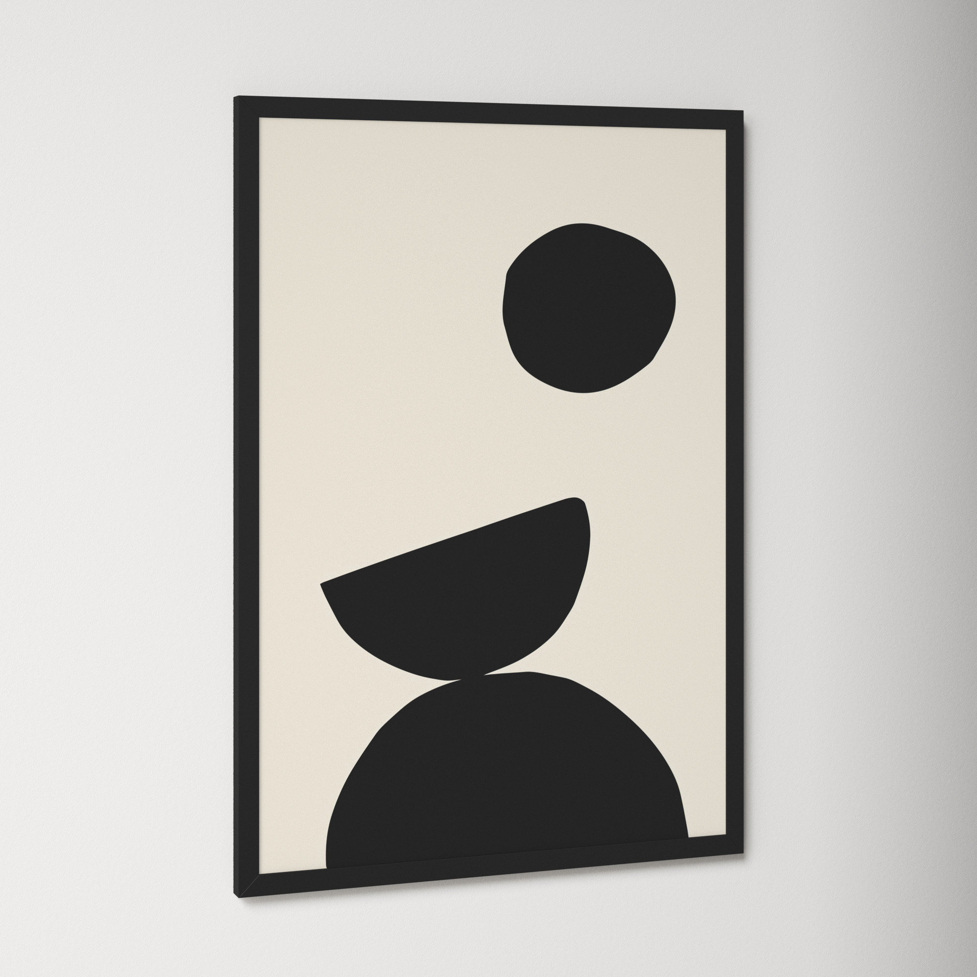 Organic Shapes 09 by 1x Studio, Black, 13.25" H x 9.56" W x 0.88" D