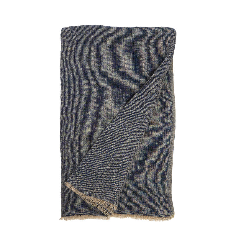 RIVER Throw Blanket, Navy