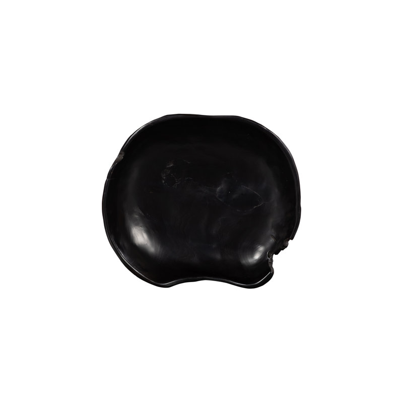 Teak Wood Bowl, Black