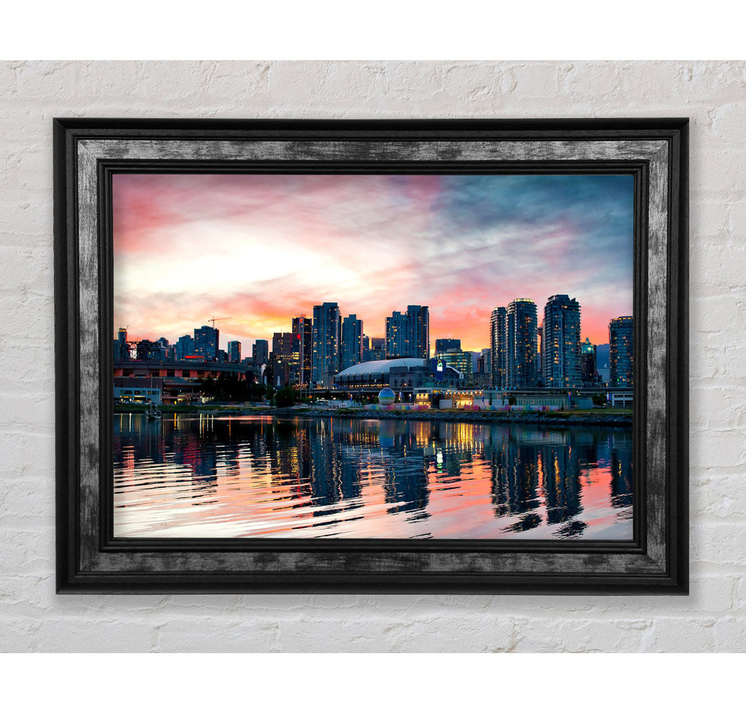 Vancouver Sunset - Einzelner Bilderrahmen Kunstdrucke