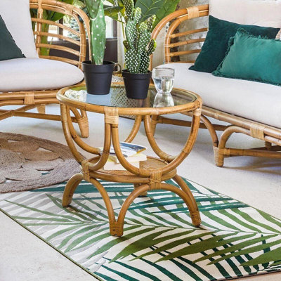 Adeboye Round Wicker Outdoor Chat Table , 59cm cm W 59cm cm D